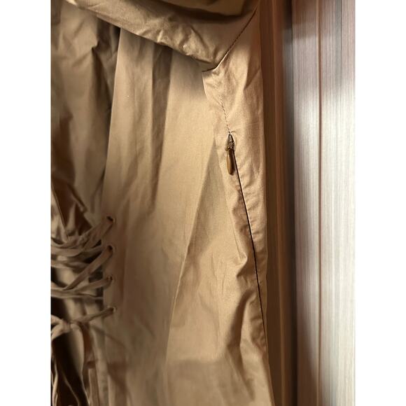 Simona Corsellini Tie Waist Short Dress Brown Size EU 42 / US 6 - Picture 11 of 12